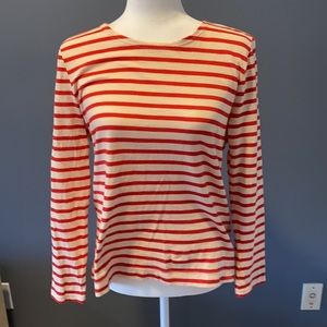 JCrew striped T with bows up the back